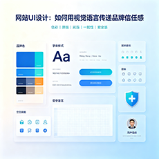 吕梁建站-网站UI设计：如何用视觉语言传递品牌信任感